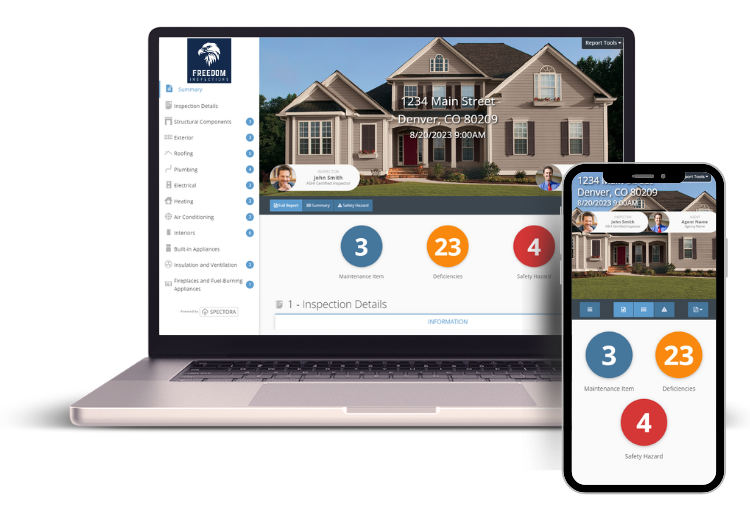 Our Spectora reports can be viewed on any device!
